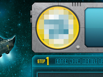 Space theme interface space stars
