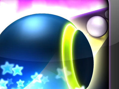 Ball ball blue green icon iphone purple