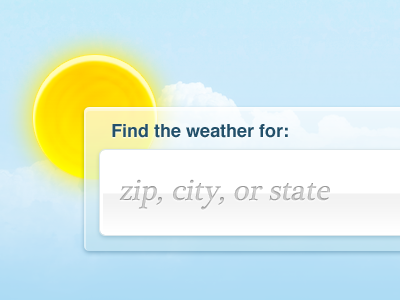 Fake Weather Mock clouds helvetica sun weather