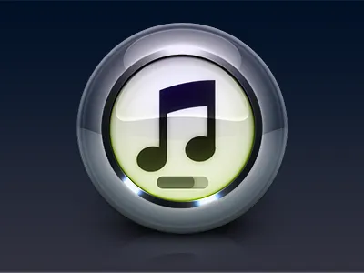 iTunes 10 glossy icon itunes photoshop