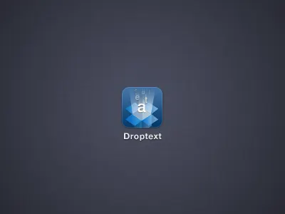 Droptext Replacement dropbox droptext icon iphone