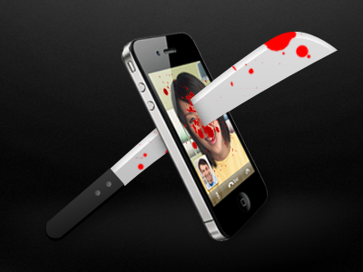 Machete Don't Text awesome blood iphone4 machete