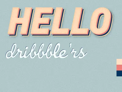 Hello! colors type typography