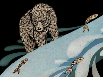 Bear Goes Fishing bear fishing goes