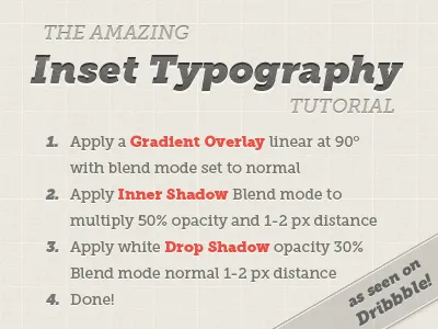 Inset Typography Tutorial inset typography museo slab pattern retro tutorial
