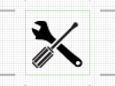 Another icon for an iOS app icon ios listers group retina screwdriver servicing wrench