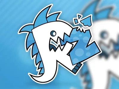 RZDESIGN Logo cartoon designer food illustration illustrator logo monster r rzdesign z