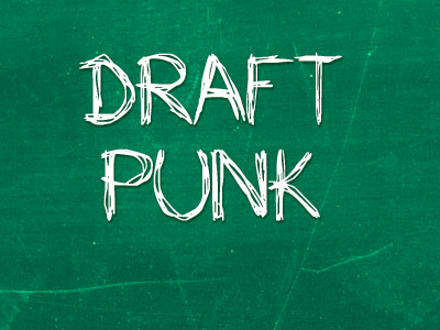 Draft Punk draft green sketch