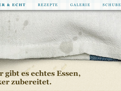 cloth for lecker&echt cloth drops water