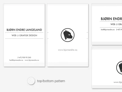 Business cards black business card clean identity logo super duper clean white