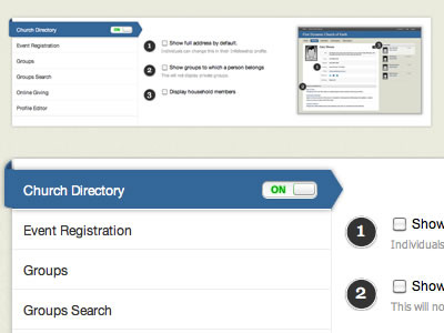 Feature Configuration fellowship technologies onoff ui
