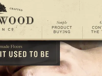 Vintage branding earthtones natural texture vintage web design wood
