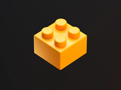 LEGO 3d 3dart c4d character design icon illustration lego render toy vago3d web yellow