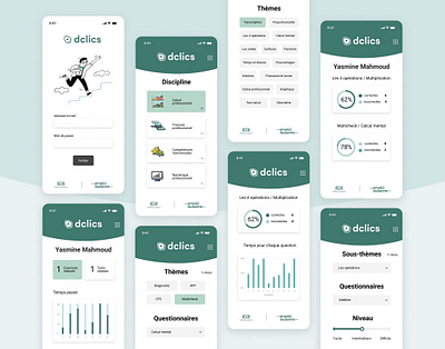 Educational app design figma mobileapp prototyping ui userflow ux