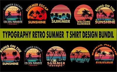 typography retro summer t-shirt design bundles ratro t shirt summer summer design summer t shirt t shirt t shirt bundles typographi t shirt vintage vintage t shirt vintage typographi