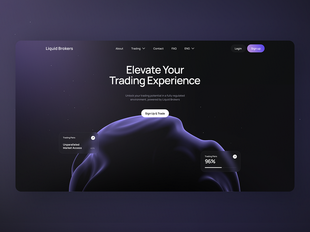 Liquid Brokers — Trading Landing Page 2