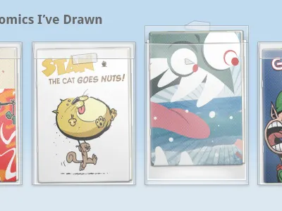 Look kids, comics! bag and board blue comics plastic