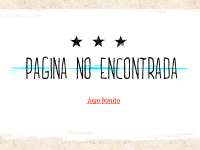 404 page for Jogo Bonito blog 404 error not found paper