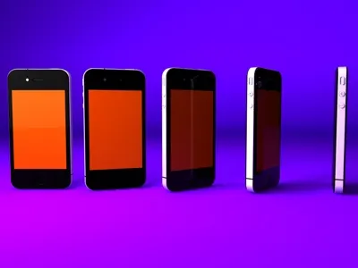 iPhone 4 001 3d cd4 cinema 4d iphone lighting reflections render