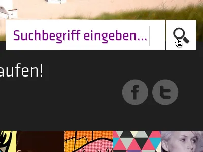 searchbox & social form gui input search social ui
