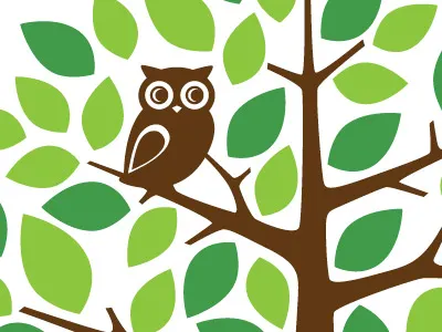 Vinyl Wall Art brown design green illustration