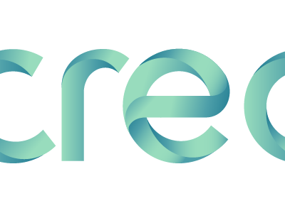 cre… curves gradients illustrator logo teal typeface