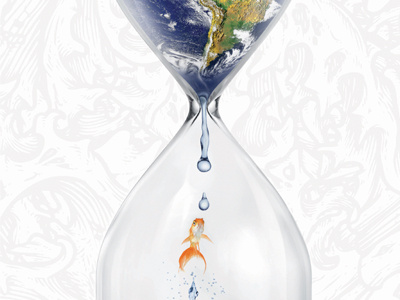 Boom art direction concept earth goldfish hour glass hourglass ornate ornate pattern print theater theatre water