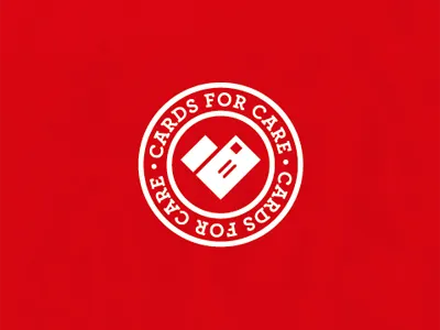 Cards For Care branding heart identity letter logo mail michael spitz michaelspitz postmark stamp