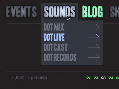 DOT - Menu / Sub Menu