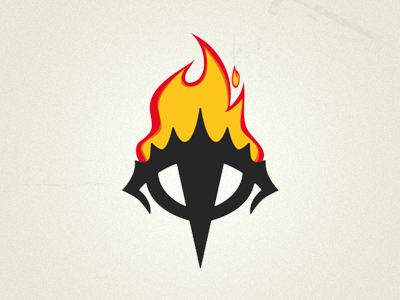 Flaming Eye eye flames logo