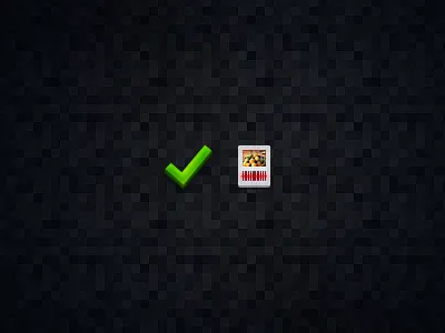 Icons barcode black check coupon green icons white