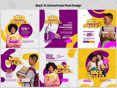 Back To School Insta Post Design back to school back to school design back to school instagram post flyer design