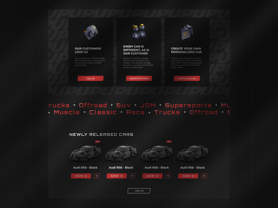 Web Design for custom lego cars cars design lego ui web