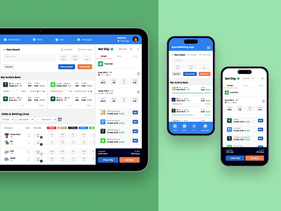 Sports Betting App: Bets app app design bets design ipad iphone x mobile sports sports betting ui ux
