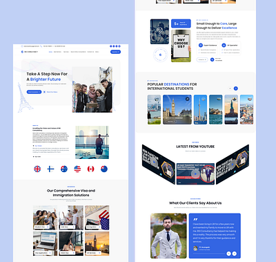 BSI Consultancy- Immigration Consultancy Website consultancy design educational immigration inspiration landing page ui uiux ux website design