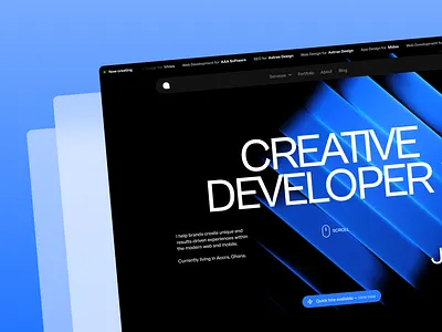 Creative Developer Portfolio Website Concept creative developer developer developer portfolio portfolio