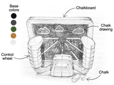 TeacherPilot sketch application chalkboard icon pilot sketch teacher wip