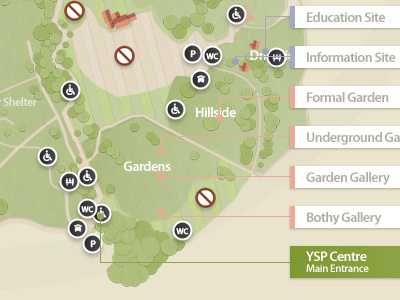 Map with detail @coolpink design guide infographic map social web website