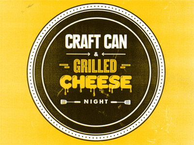 Craft Beer & Grilled Cheese Night bar poster