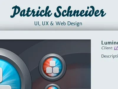 Portfolio design portfolio website