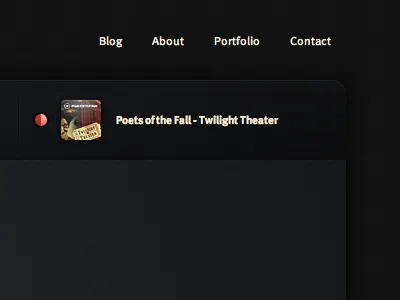 Keir Ansell(Dot)Com 3.0 Shot Last.Fm dark navigation