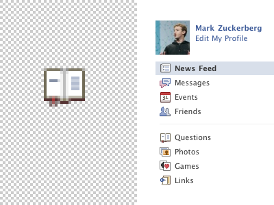 The Open Book book facebook icons