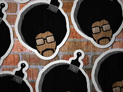 Afro_Nerd afro illustration nerd vector