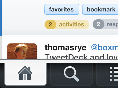 Custom iPhone Tab Controls iphone tabs