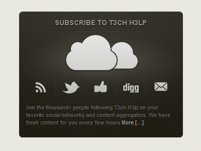 New Subscription Area blog icons subscription t3ch h3lp ui