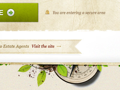 Compass footer brown green nature texture