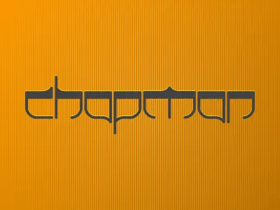 Chapman Lettering chapman custom font text type wordmark