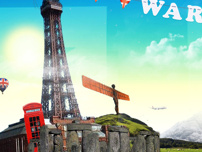 Wonder @coolpink britain campaign collage concept surreal