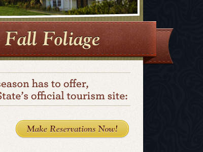 Fall Foliage archer button fall goudy ribbon