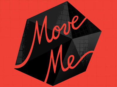 Move Me Small knockout logo move me script type